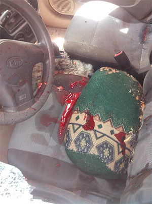 el vehiculo del asesinado Murad al Anudi Un responsable de seguridad muere en un ataque en el sur de Yemen
